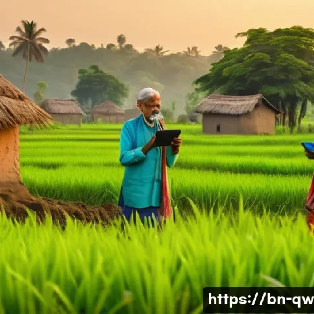 구전지식 기록법의 트렌드와 전망 - A rural Bengali village scene at sunset, featuring elderly villagers singing traditional folk songs ...