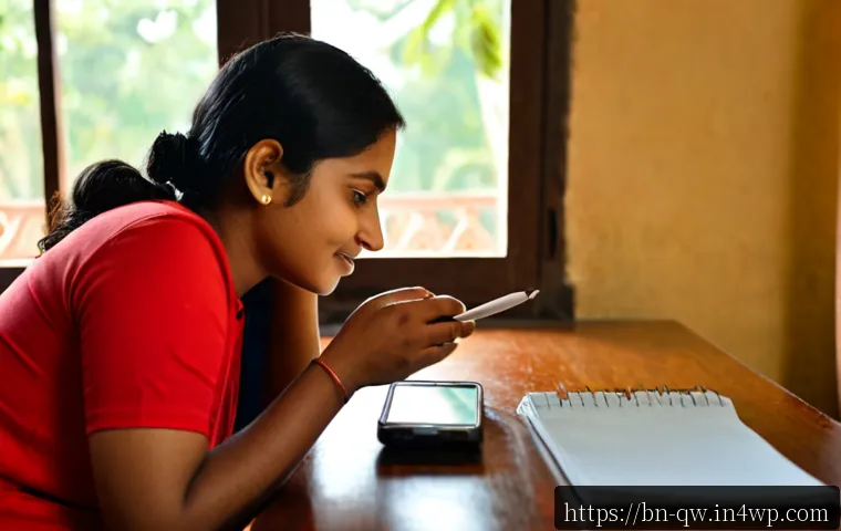 Home 17 구전지식 기록법의 개인적 의미 탐구 - Photorealistic scene of a Bengali woman in a warm home setting recording an elderly family member’s ...